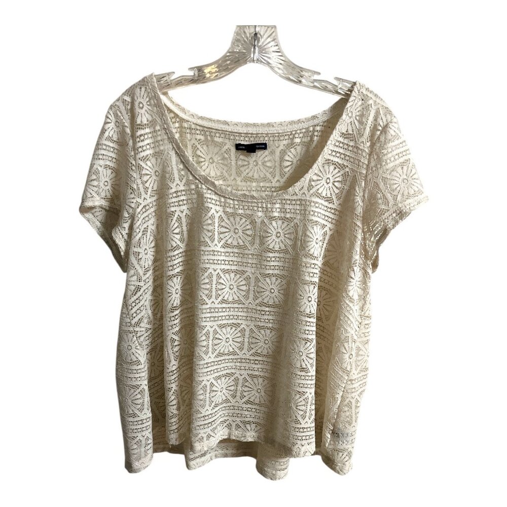 American Eagle Outfitters Lace Short Sleeve Top XL